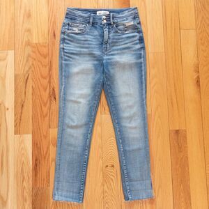 BKE Billie High Rise Slim Ankle Skinny Light Wash Blue Jeans Womens 28x26 Buckle